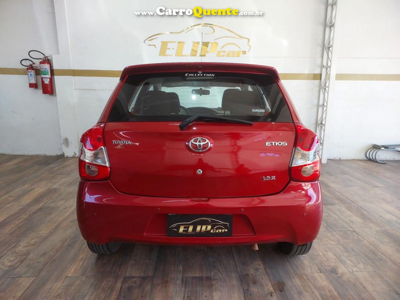 TOYOTA   ETIOS X 1.3 FLEX 16V 5P MEC.   VERMELHO 2014 1.3 FLEX - Loja