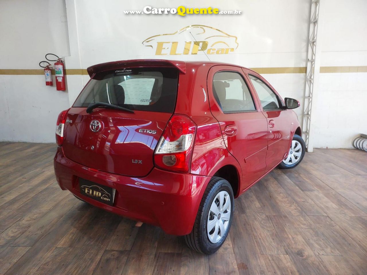 TOYOTA   ETIOS X 1.3 FLEX 16V 5P MEC.   VERMELHO 2014 1.3 FLEX - Loja