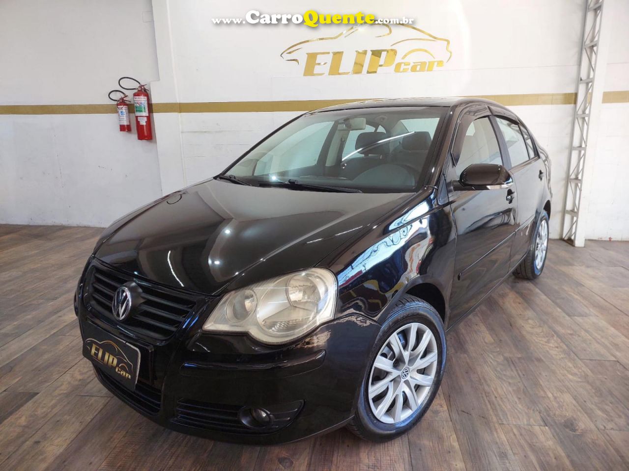 VOLKSWAGEN   POLO SEDAN 1.6 MI TOTAL FLEX 8V 4P   PRETO 2011 1.6 FLEX - Loja