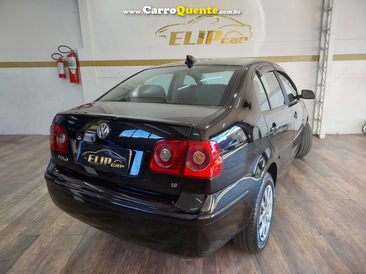 VOLKSWAGEN   POLO SEDAN 1.6 MI TOTAL FLEX 8V 4P   PRETO 2011 1.6 FLEX - Loja