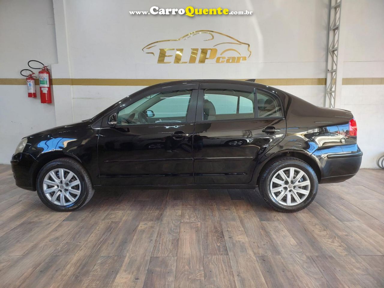 VOLKSWAGEN   POLO SEDAN 1.6 MI TOTAL FLEX 8V 4P   PRETO 2011 1.6 FLEX - Loja