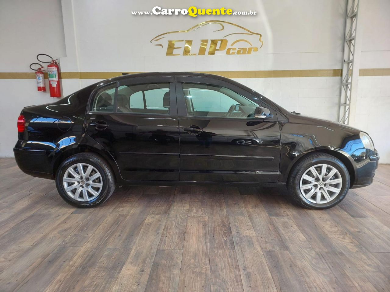 VOLKSWAGEN   POLO SEDAN 1.6 MI TOTAL FLEX 8V 4P   PRETO 2011 1.6 FLEX - Loja