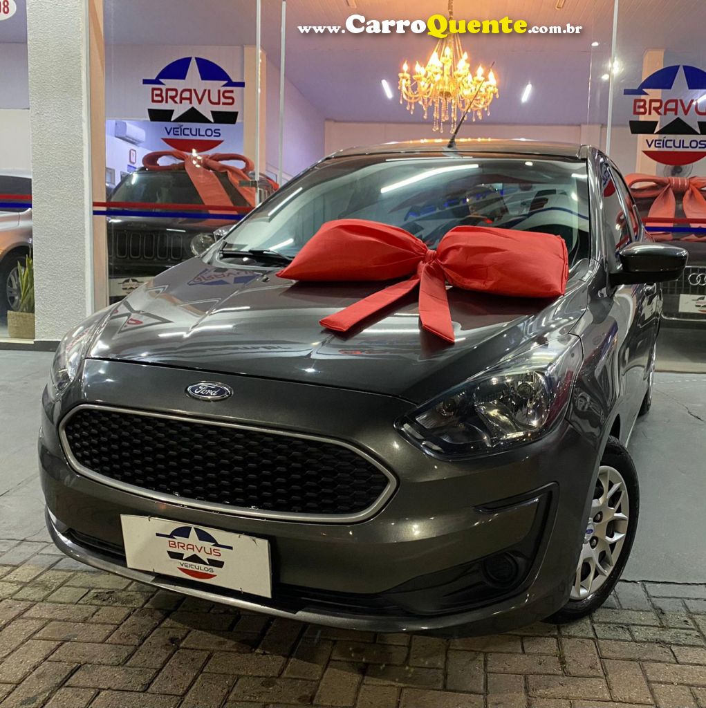 FORD   KA 1.0 SESE PLUS TIVCT FLEX 5P   CINZA 2019 1.0 FLEX - Loja