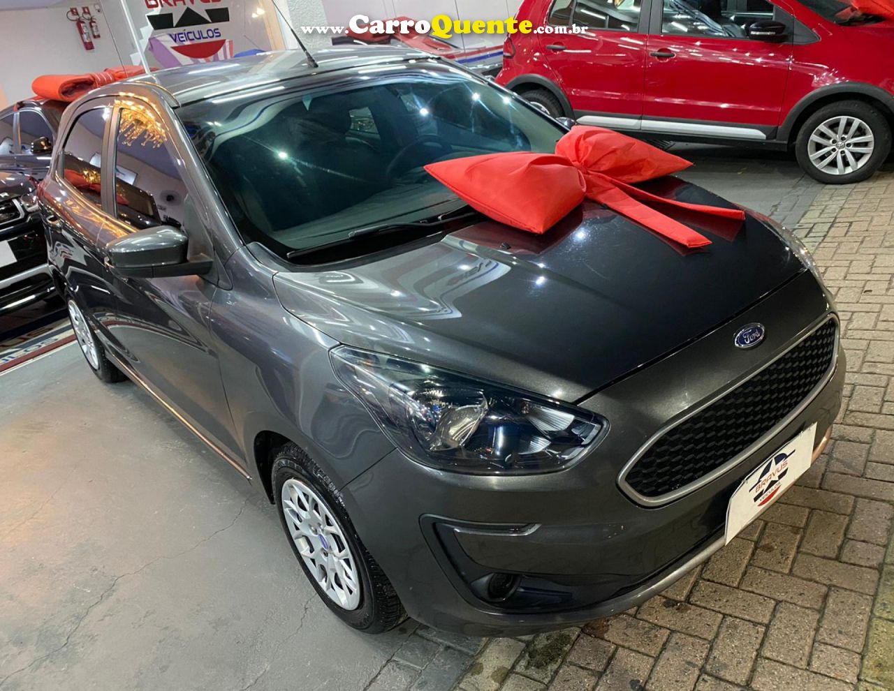 FORD   KA 1.0 SESE PLUS TIVCT FLEX 5P   CINZA 2019 1.0 FLEX - Loja