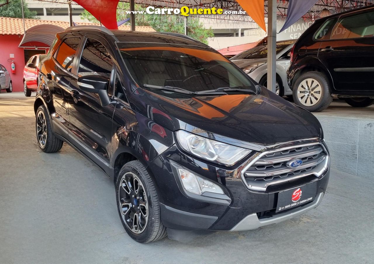 FORD   ECOSPORT TITANIUM 1.5 12V FLEX 5P AUT.   PRETO 2020 1.5 FLEX - Loja