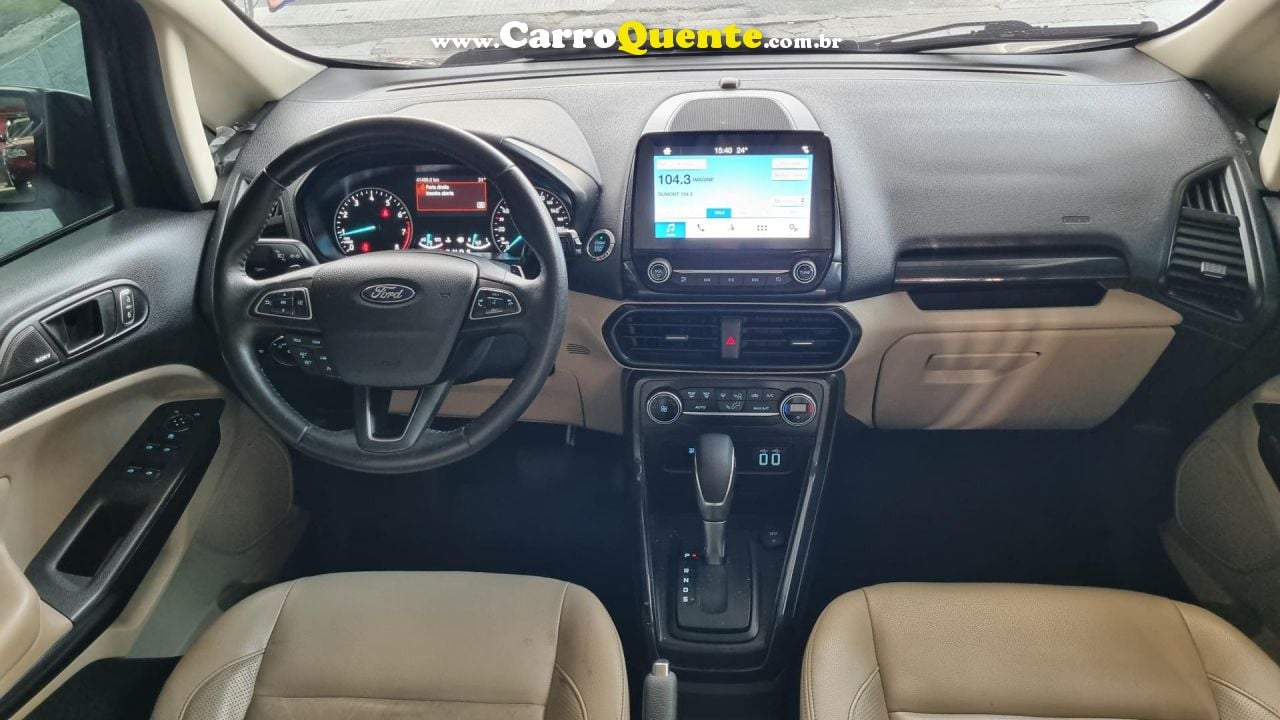 FORD   ECOSPORT TITANIUM 1.5 12V FLEX 5P AUT.   PRETO 2020 1.5 FLEX - Loja