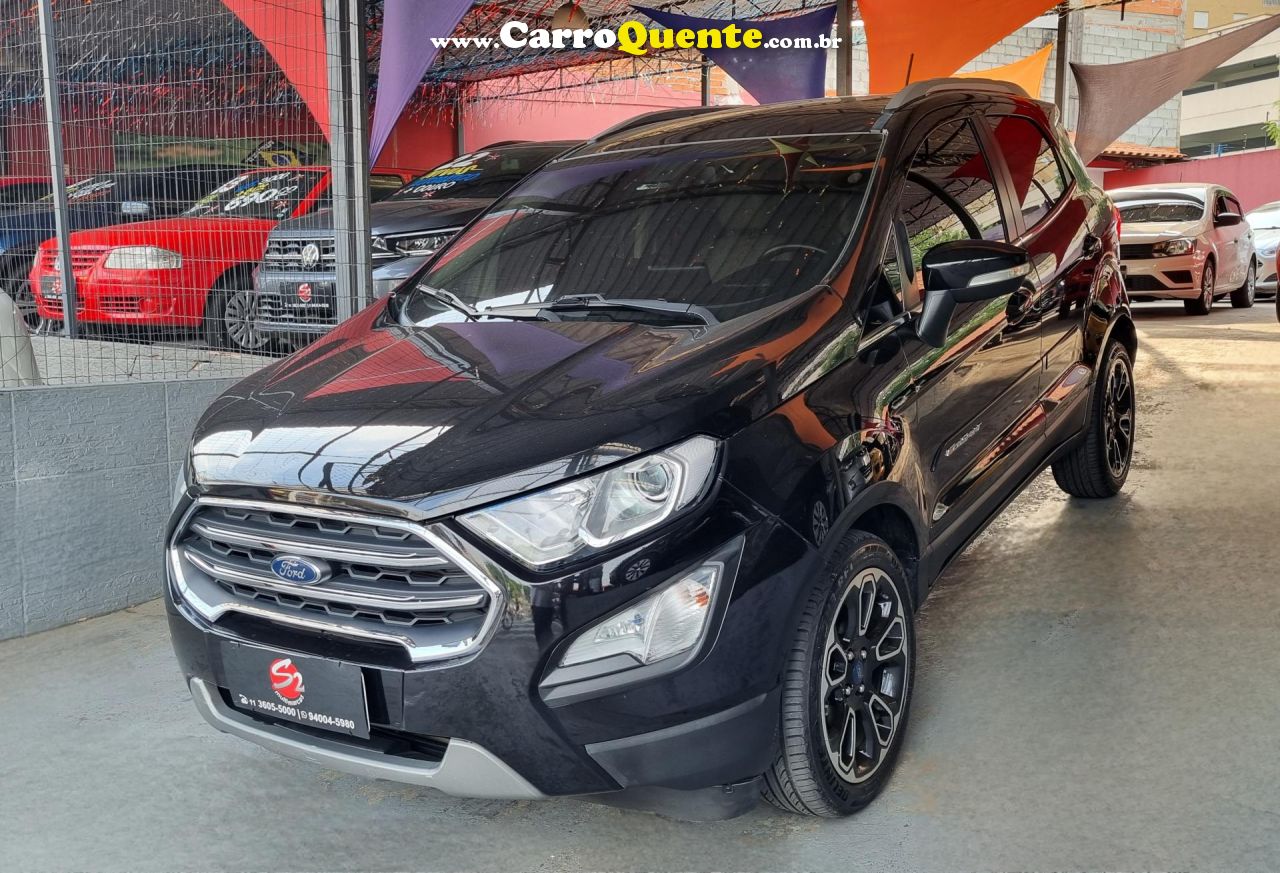 FORD   ECOSPORT TITANIUM 1.5 12V FLEX 5P AUT.   PRETO 2020 1.5 FLEX - Loja