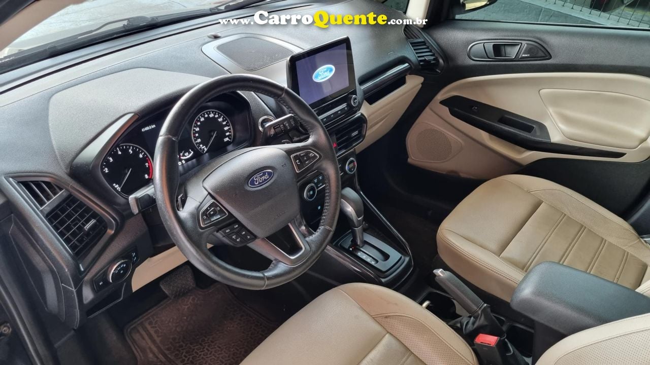 FORD   ECOSPORT TITANIUM 1.5 12V FLEX 5P AUT.   PRETO 2020 1.5 FLEX - Loja