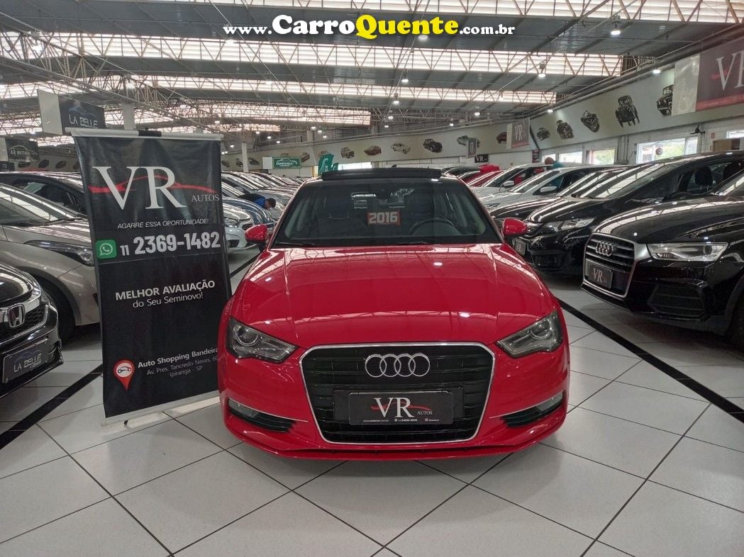 AUDI A3 2.0 TFSI SEDAN AMBITION 16V BLINDADA KM 83.000 COM TETO - Loja