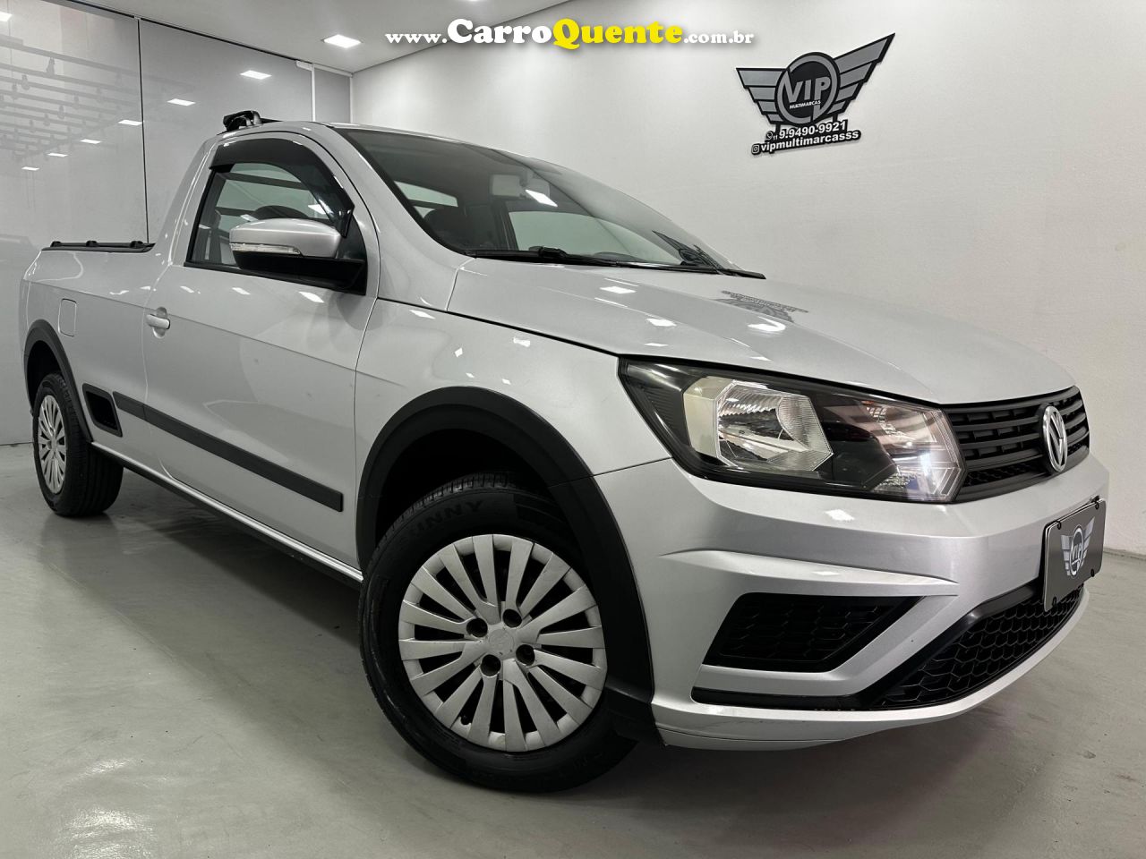 VOLKSWAGEN   SAVEIRO TRENDLINE 1.6 T.FLEX 8V   PRATA 2020 1.6 FLEX - Loja