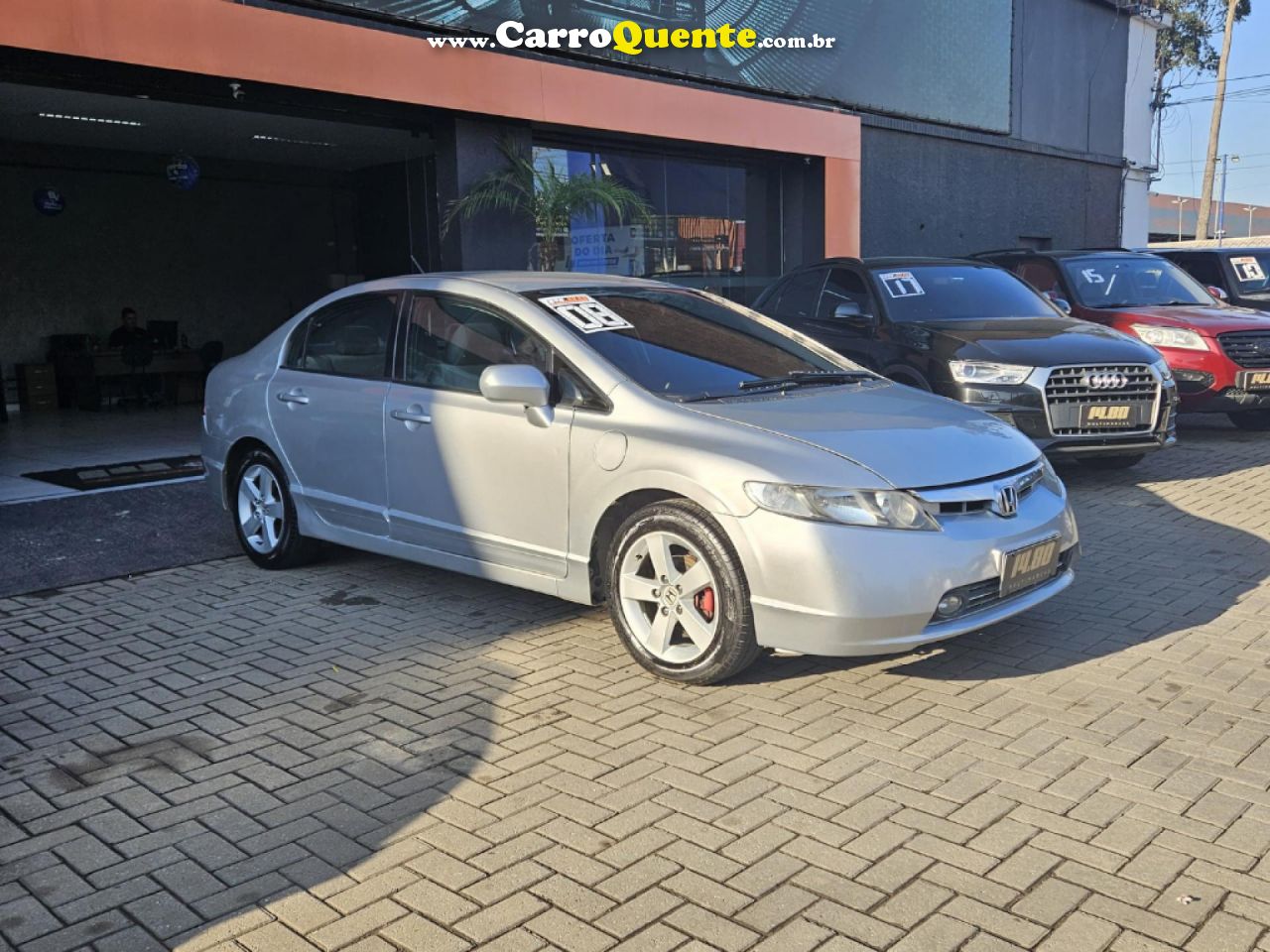 HONDA   CIVIC SEDAN LXS 1.81.8 FLEX 16V MEC. 4P   PRATA 2008 1.8 FLEX - Loja