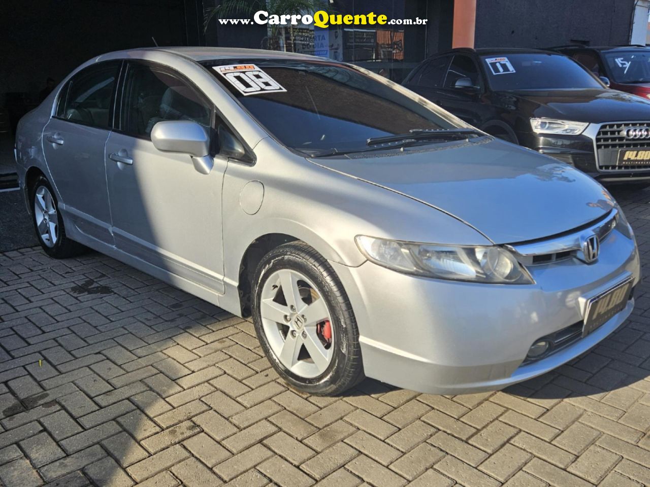 HONDA   CIVIC SEDAN LXS 1.81.8 FLEX 16V MEC. 4P   PRATA 2008 1.8 FLEX - Loja