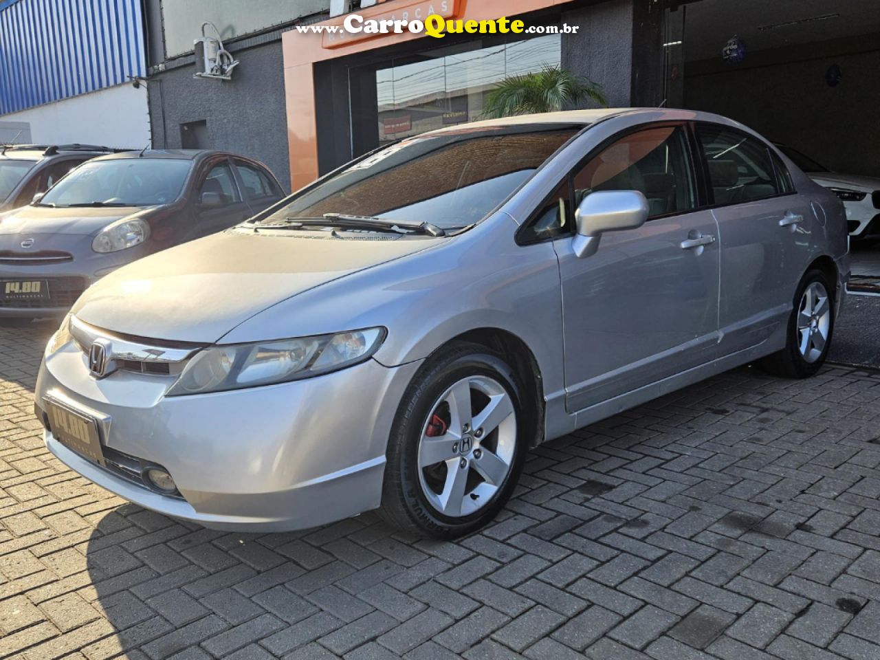 HONDA   CIVIC SEDAN LXS 1.81.8 FLEX 16V MEC. 4P   PRATA 2008 1.8 FLEX - Loja