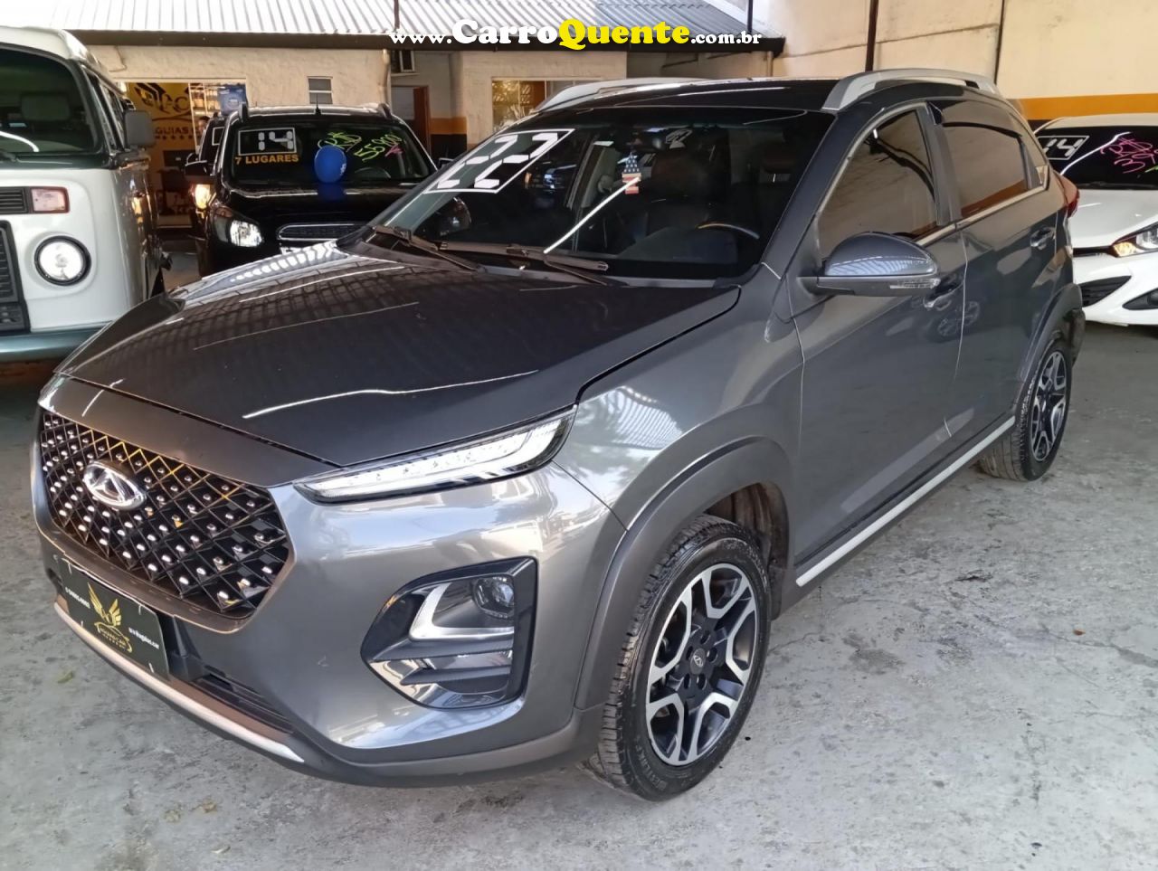 CHERY   TIGGO 3X PLUS 1.0 TURBO FLEX AUT.   CINZA 2022 1.0 FLEX - Loja