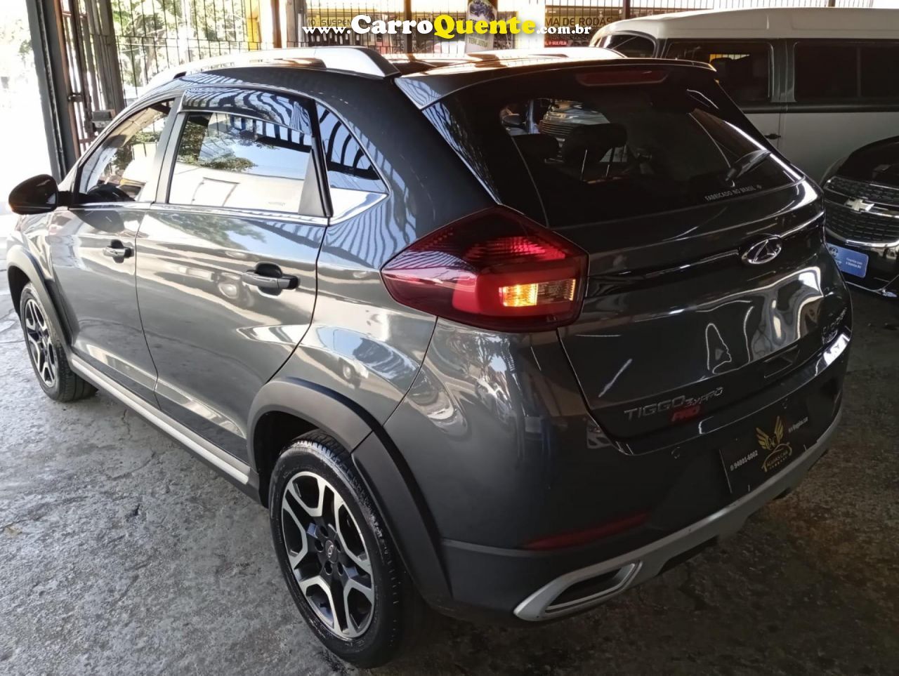 CHERY   TIGGO 3X PLUS 1.0 TURBO FLEX AUT.   CINZA 2022 1.0 FLEX - Loja