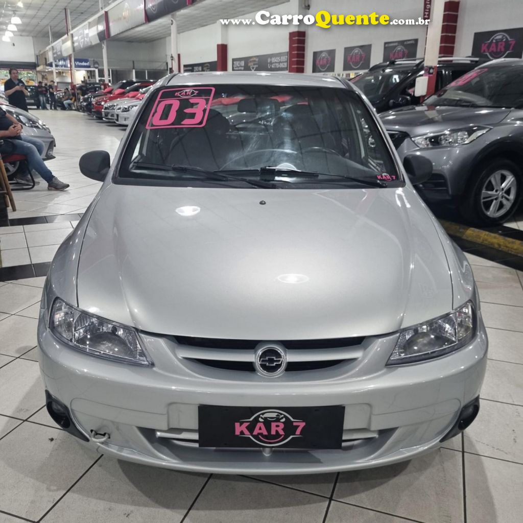 CHEVROLET   CELTA 1.0 SUPER 1.0 MPFI VHC 8V 5P   PRATA 2003 1.0 GASOLINA - Loja