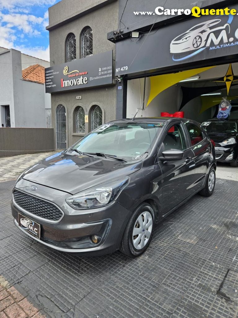 FORD   KA 1.0 SESE PLUS TIVCT FLEX 5P   CINZA 2019 1.0 FLEX - Loja