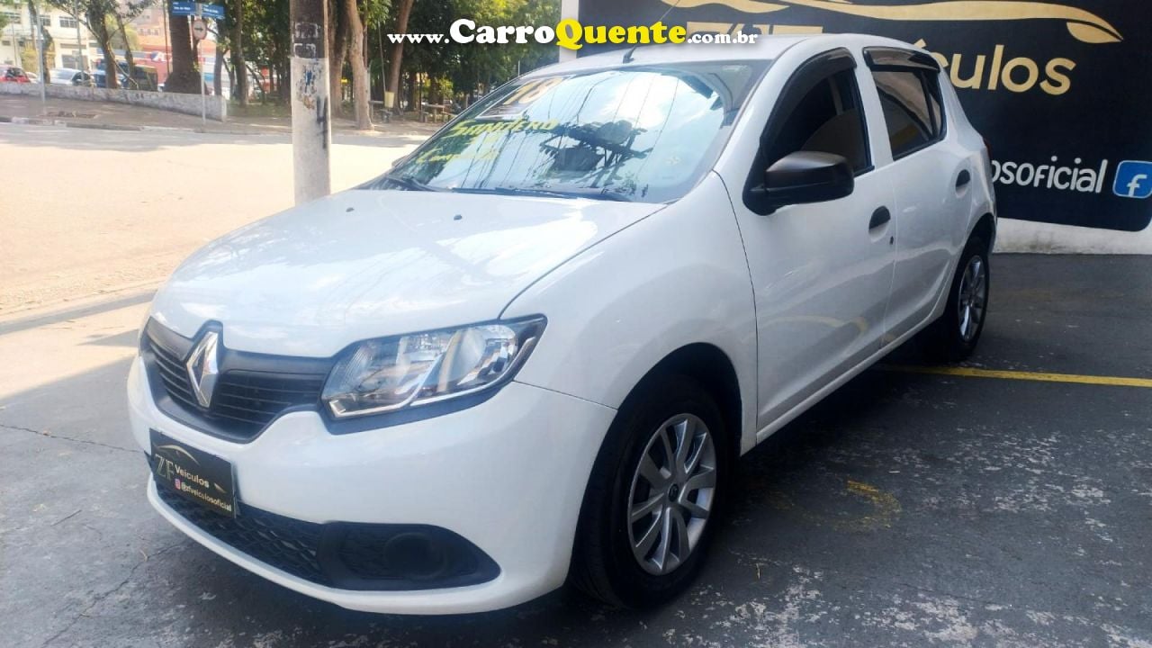 RENAULT   SANDERO AUTHENTIQUE FLEX 1.0 12V 5P   BRANCO 2018 1.0 FLEX - Loja