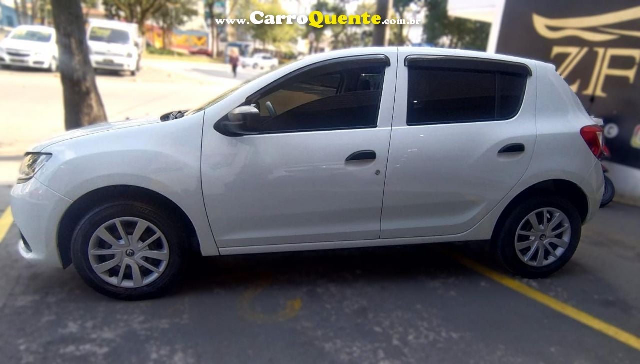 RENAULT   SANDERO AUTHENTIQUE FLEX 1.0 12V 5P   BRANCO 2018 1.0 FLEX - Loja