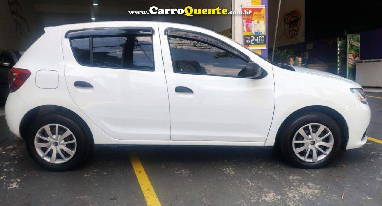 RENAULT   SANDERO AUTHENTIQUE FLEX 1.0 12V 5P   BRANCO 2018 1.0 FLEX - Loja