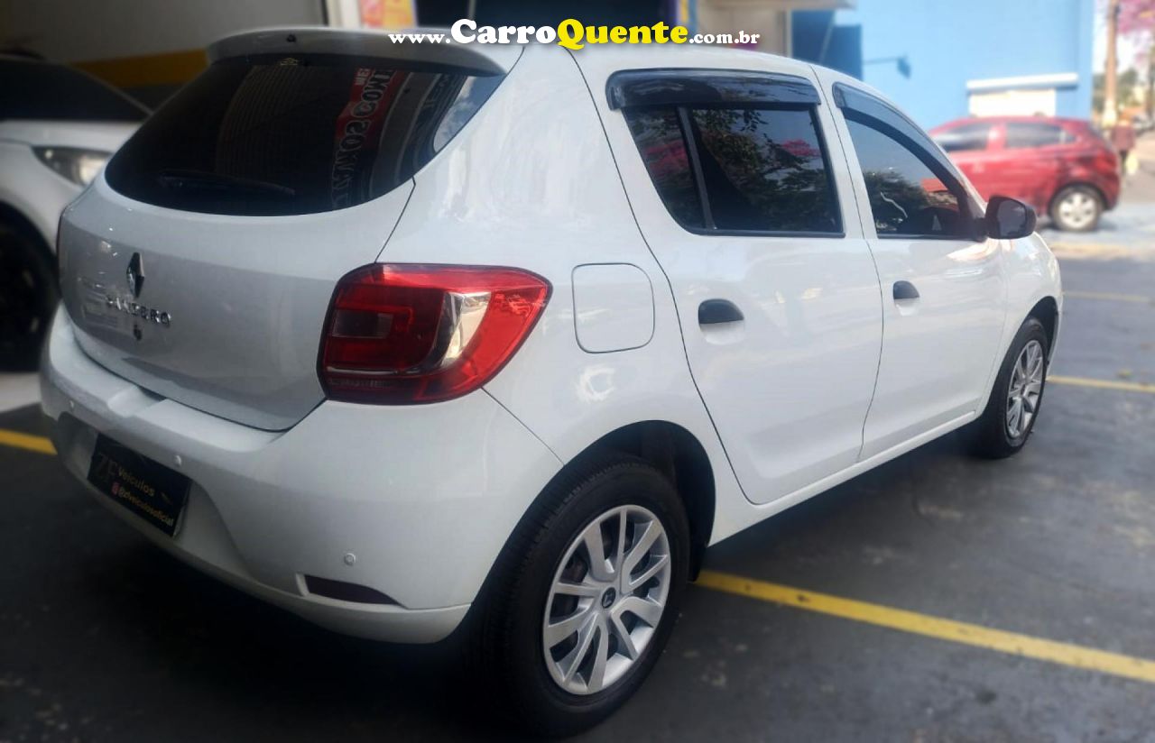 RENAULT   SANDERO AUTHENTIQUE FLEX 1.0 12V 5P   BRANCO 2018 1.0 FLEX - Loja