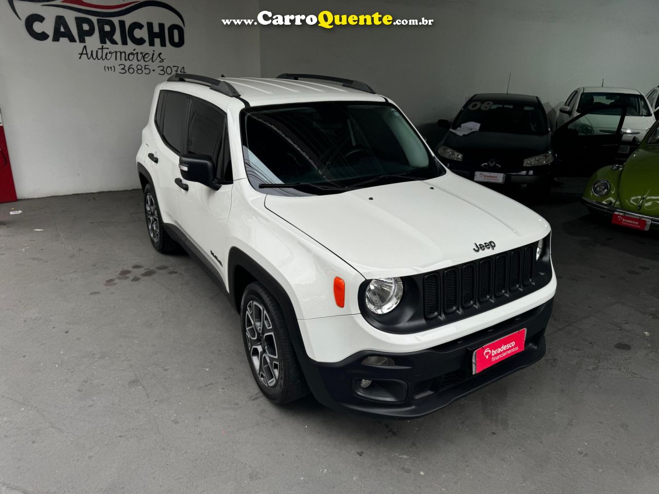 JEEP   RENEGADE1.8 4X2 FLEX 16V AUT.   BRANCO 2018 1.8 FLEX - Loja