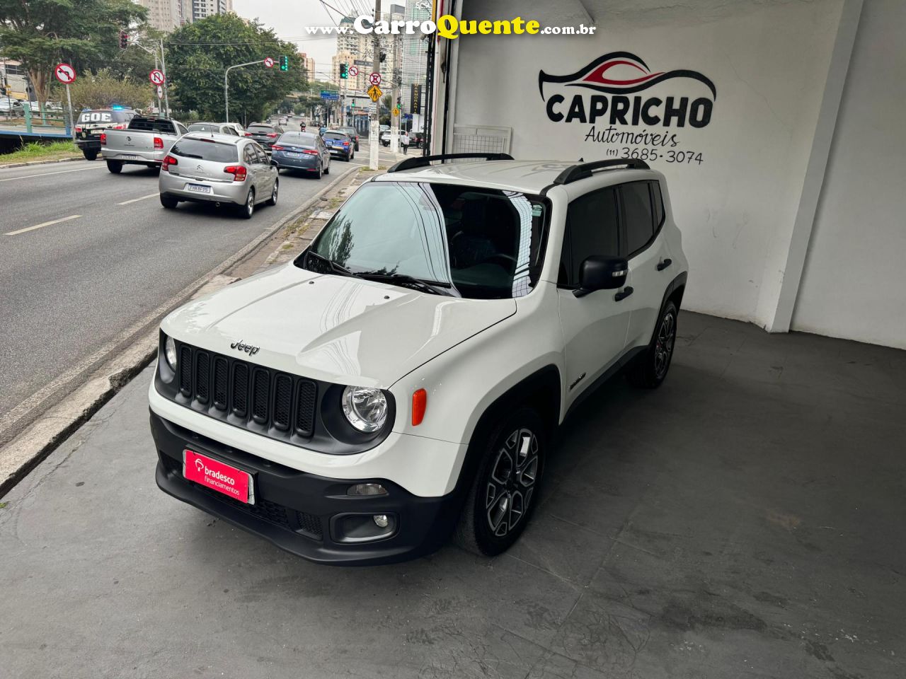 JEEP   RENEGADE1.8 4X2 FLEX 16V AUT.   BRANCO 2018 1.8 FLEX - Loja