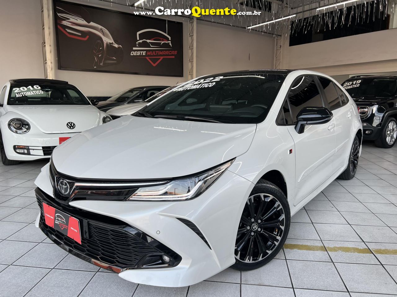 TOYOTA   COROLLA GR-SPORT 2.0 FLEX 16V AUT.   BRANCO 2022 2.0 FLEX - Loja