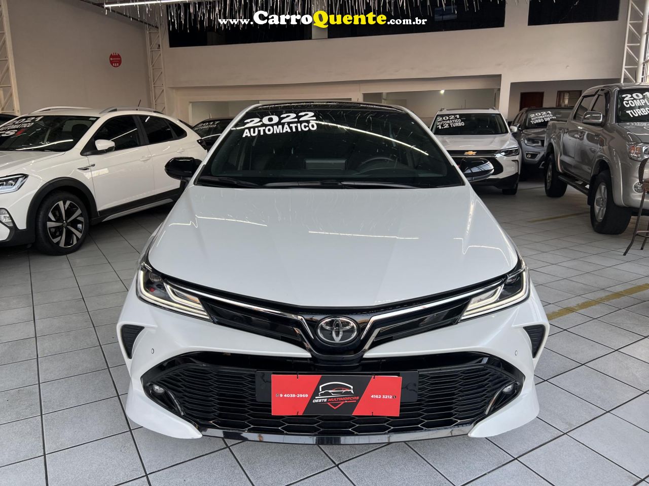 TOYOTA   COROLLA GR-SPORT 2.0 FLEX 16V AUT.   BRANCO 2022 2.0 FLEX - Loja