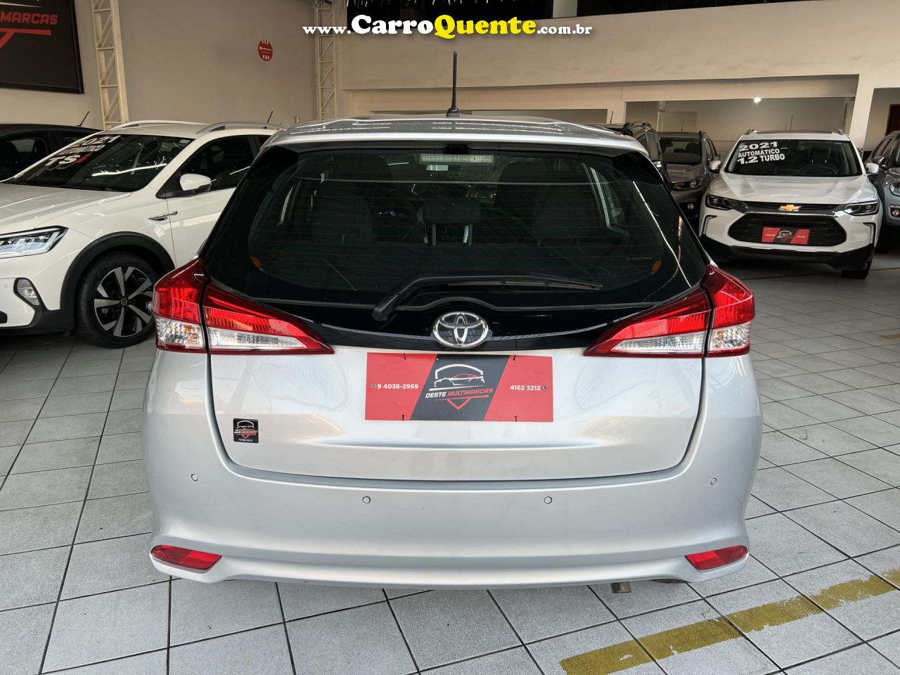 TOYOTA   YARIS XL LIVE 1.3 FLEX 16V 5P AUT.   PRATA 2020 1.3 FLEX - Loja