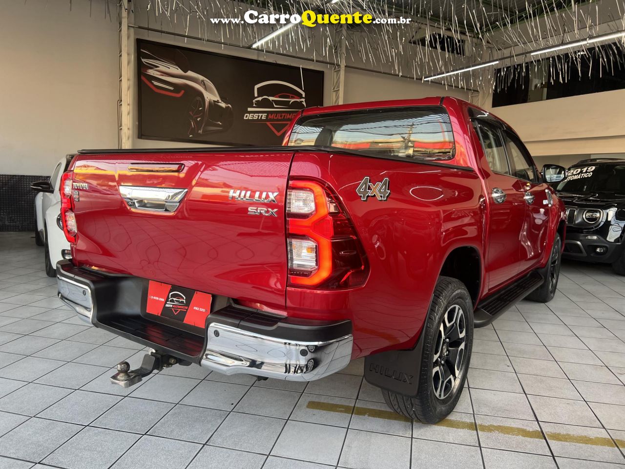 TOYOTA   HILUX CD SRX 4X4 2.8 TDI 16V DIESEL AUT.   VERMELHO 2021 2.8 DIESEL - Loja