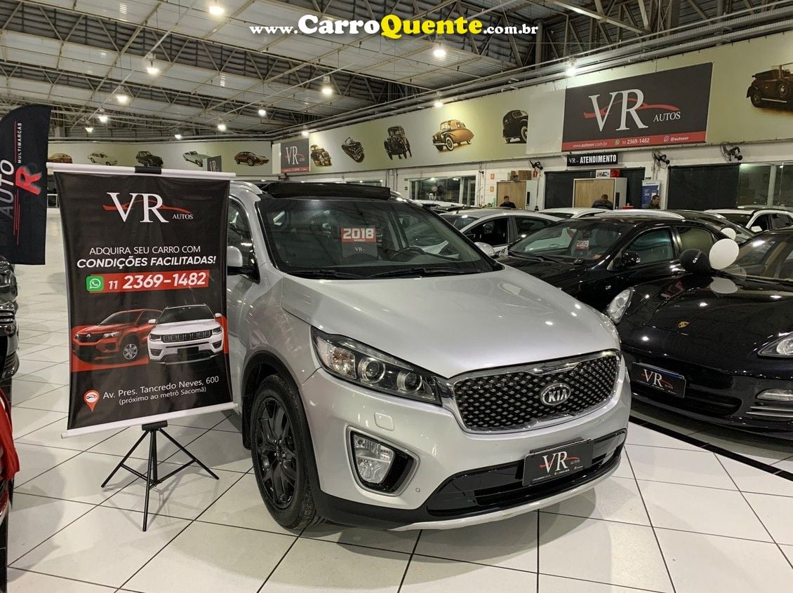 KIA SORENTO 3.3 V6 EX 7L KM 99.000 BLINDADO .COM TETO - Loja