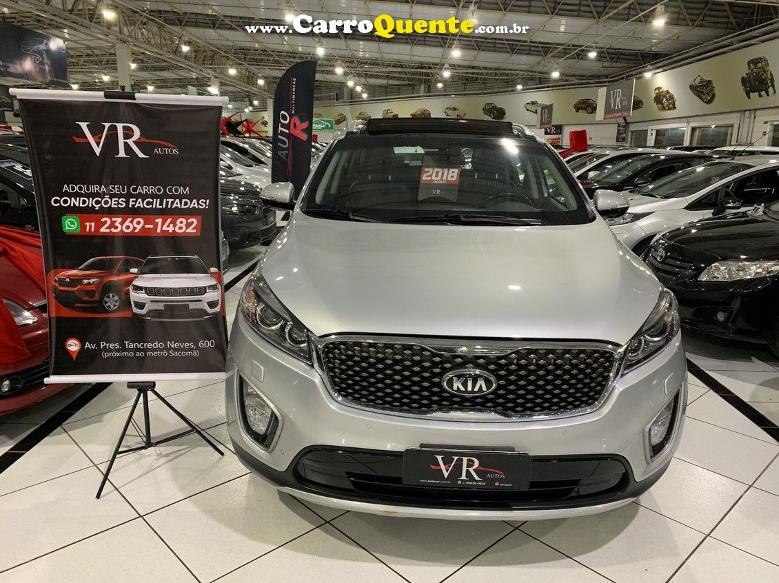 KIA SORENTO 3.3 V6 EX 7L KM 99.000 BLINDADO .COM TETO - Loja