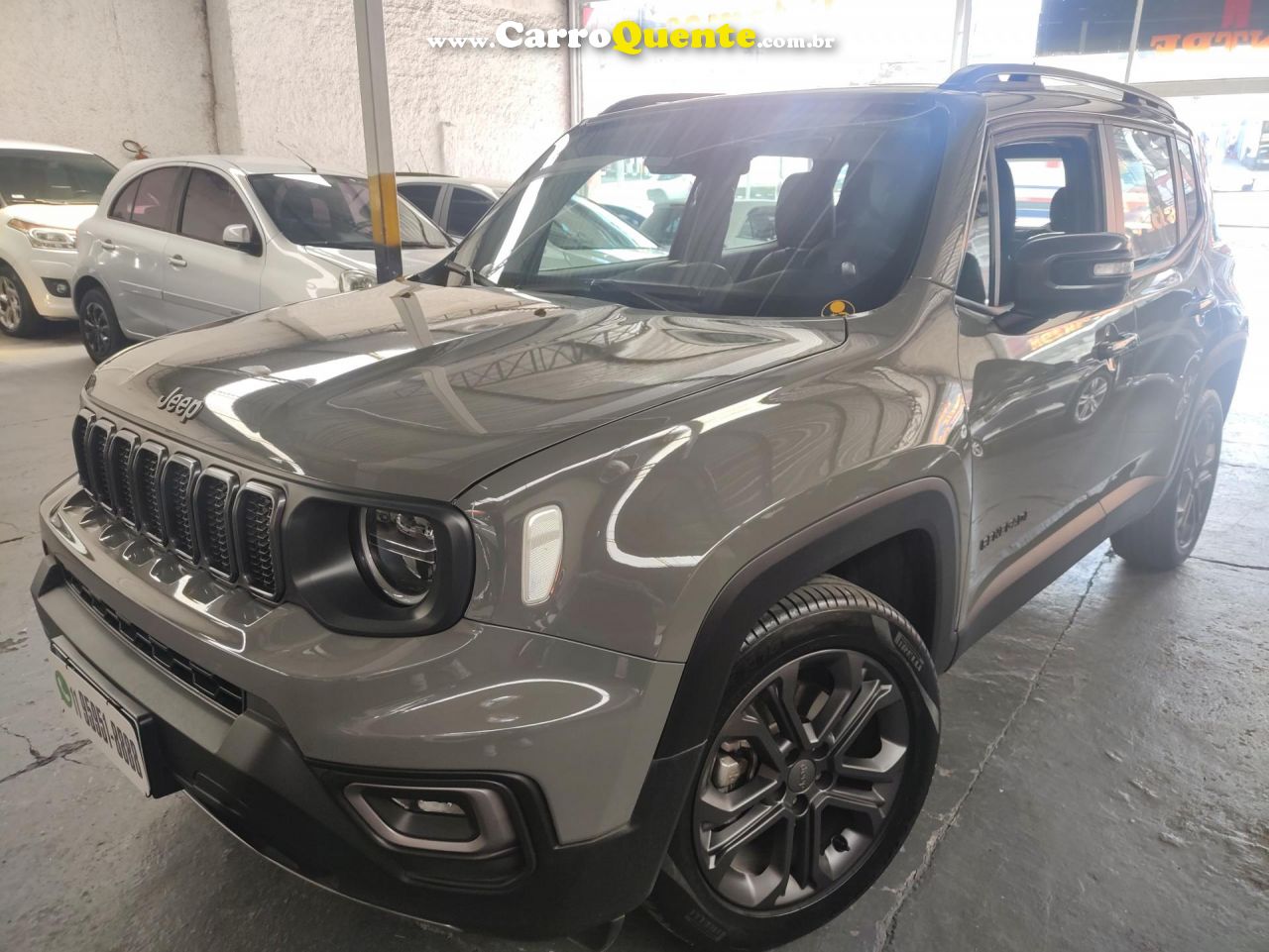 JEEP   RENEGADE LONG. T270 1.3 TB 4X2 FLEX AUT.   CINZA 2024 1.3 FLEX - Loja