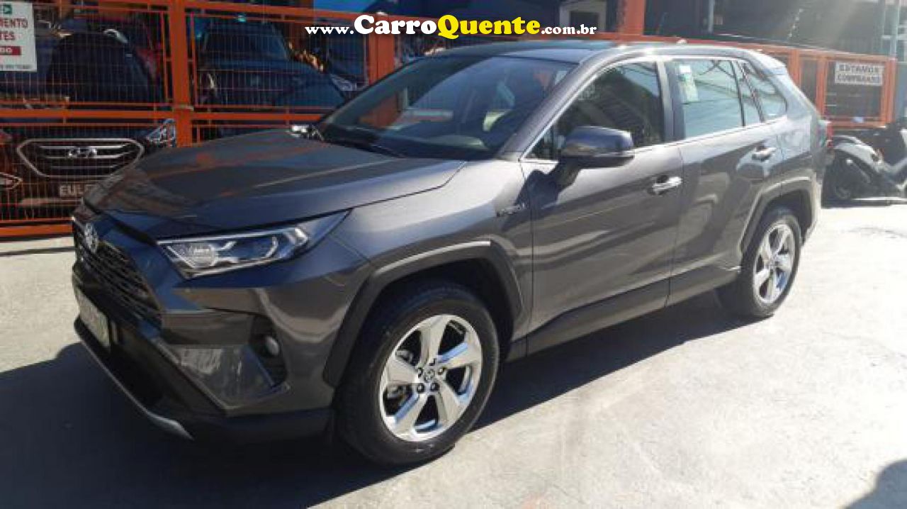 TOYOTA   RAV4 2.5 S 4X4 HYBRID AUT.   CINZA 2020 2.5 GASOLINA E ELÉTRICO - Loja