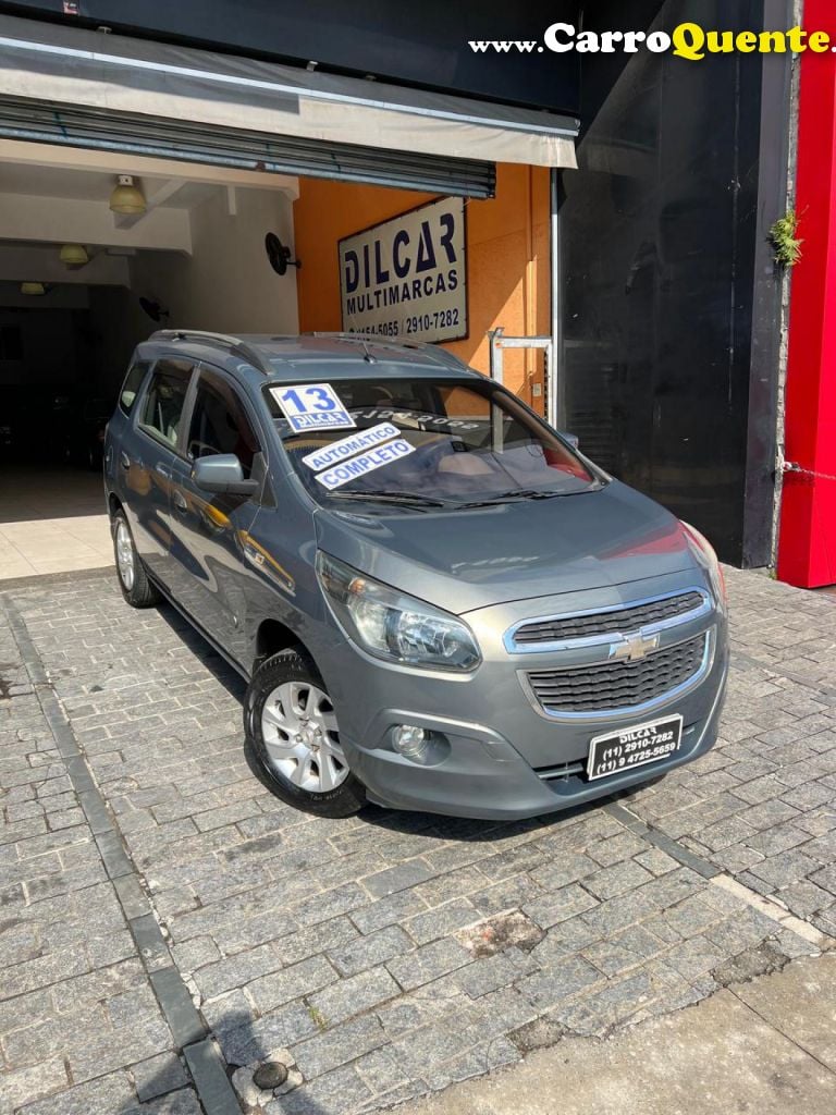 CHEVROLET   SPIN LTZ 1.8 8V ECONO.FLEX 5P AUT.   CINZA 2013 1.8 FLEX - Loja