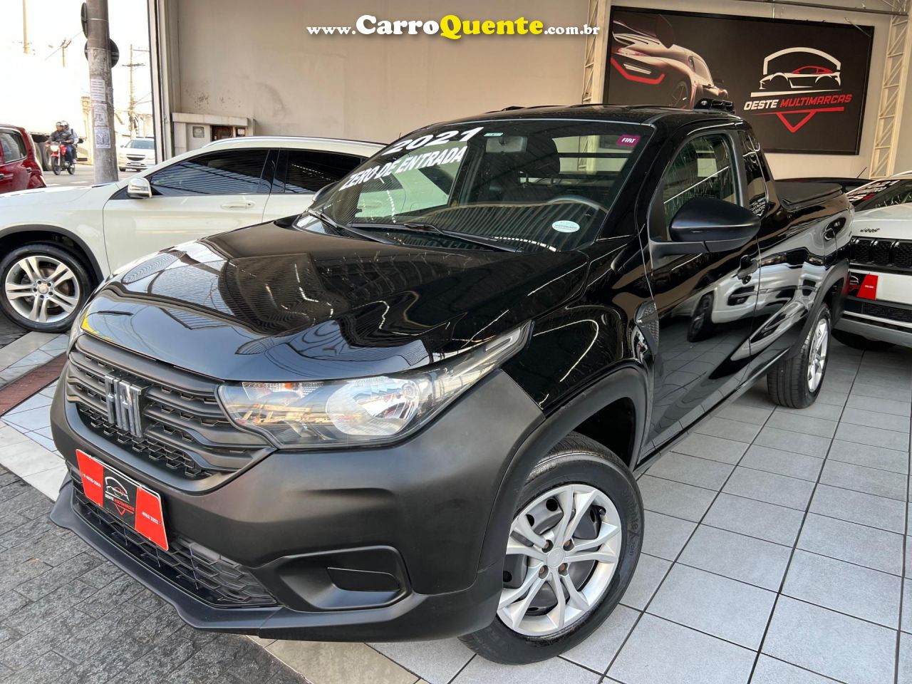 FIAT   STRADA ENDURANCE 1.4 FLEX 8V CS PLUS   PRETO 2021 1.4 FLEX - Loja