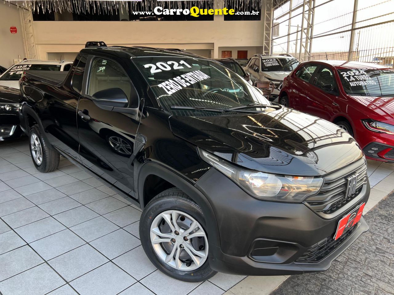 FIAT   STRADA ENDURANCE 1.4 FLEX 8V CS PLUS   PRETO 2021 1.4 FLEX - Loja