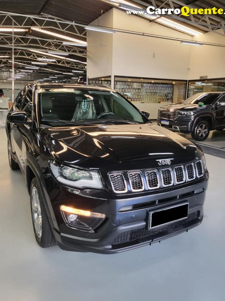 JEEP   COMPASS LONGITUDE 2.0 4X2 FLEX 16V AUT.   PRETO 2021 2.0 FLEX - Loja