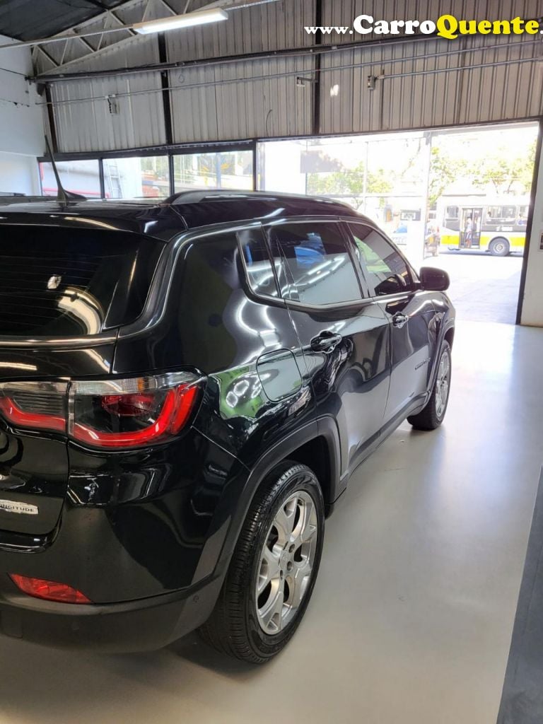 JEEP   COMPASS LONGITUDE 2.0 4X2 FLEX 16V AUT.   PRETO 2021 2.0 FLEX - Loja