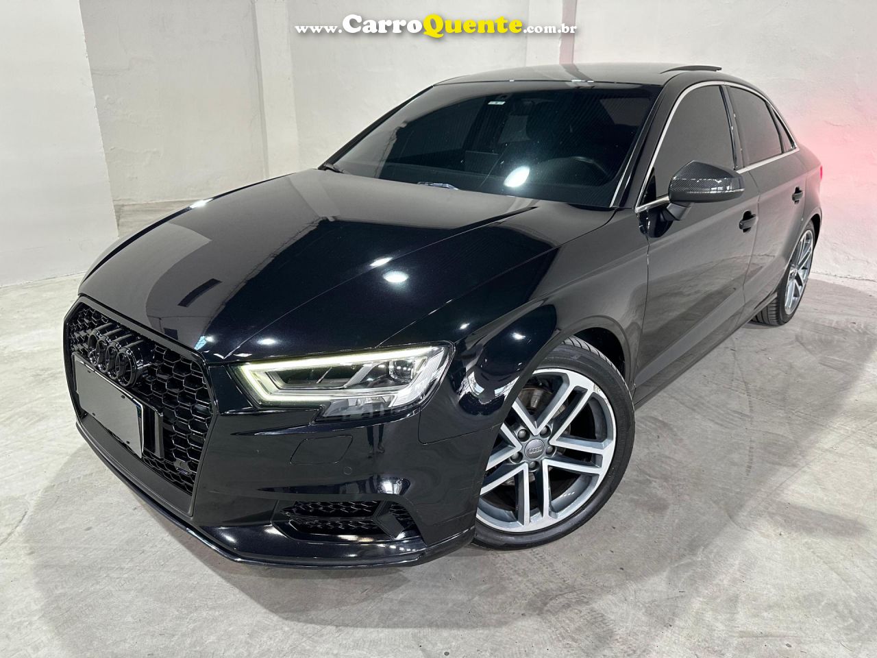 AUDI   A3 SEDAN PERFORMANCE 2.0 TFSI S-TRONIC   PRETO 2019 2.0 GASOLINA - Loja