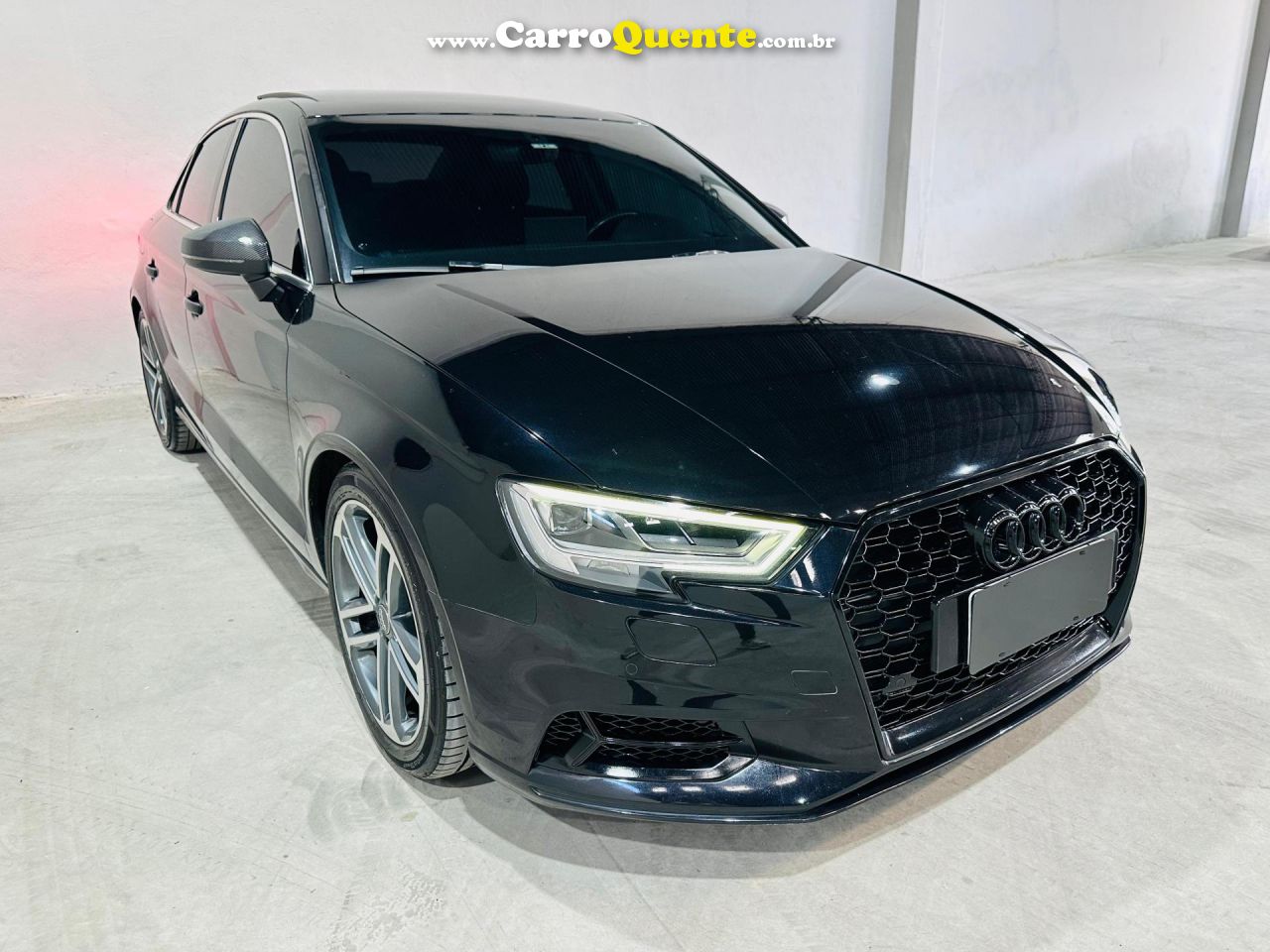 AUDI   A3 SEDAN PERFORMANCE 2.0 TFSI S-TRONIC   PRETO 2019 2.0 GASOLINA - Loja