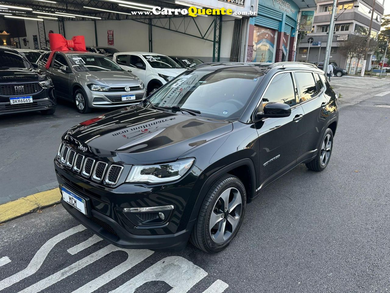 JEEP   COMPASS LONGITUDE 2.0 4X2 FLEX 16V AUT.   PRETO 2018 2.0 FLEX - Loja