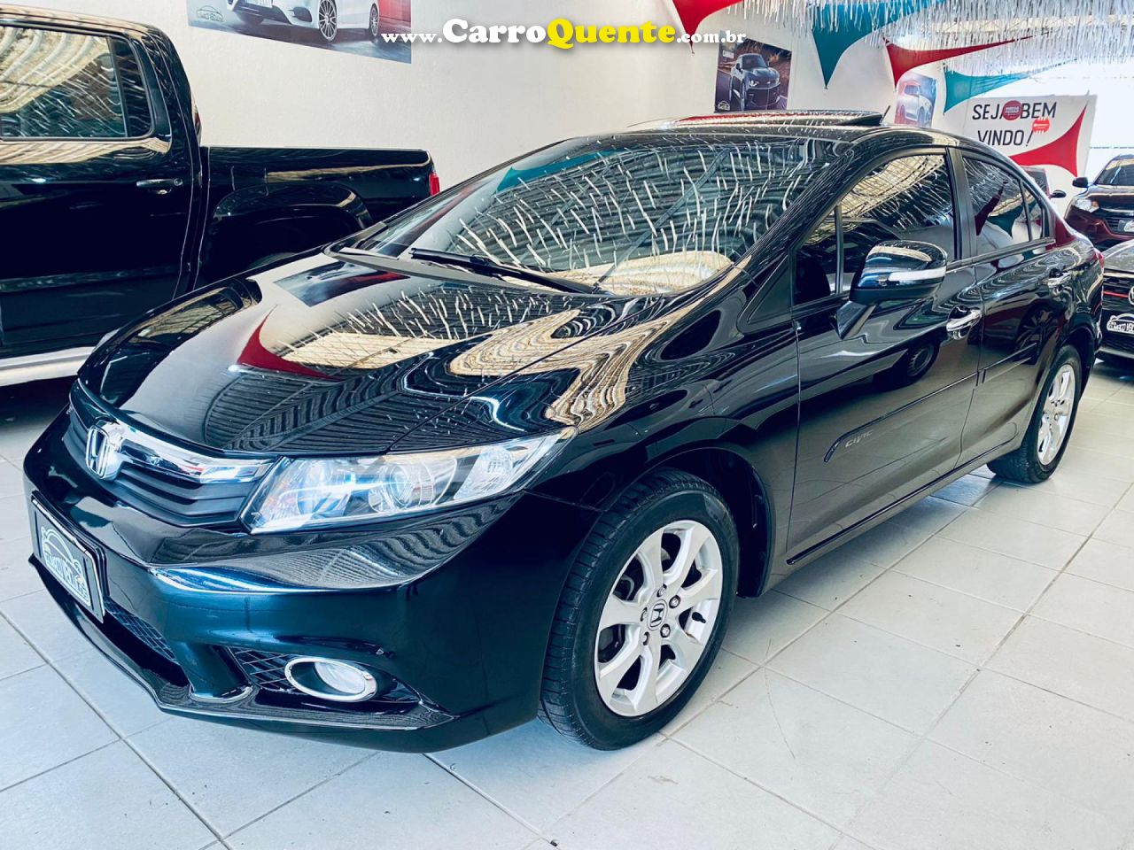 HONDA   CIVIC SEDAN EXS 1.81.8 FLEX 16V AUT. 4P   PRETO 2013 1.8 FLEX - Loja