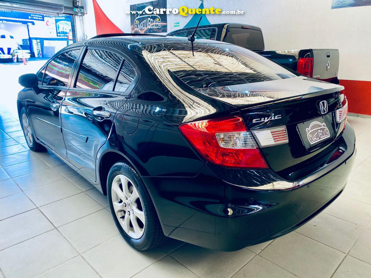 HONDA   CIVIC SEDAN EXS 1.81.8 FLEX 16V AUT. 4P   PRETO 2013 1.8 FLEX - Loja