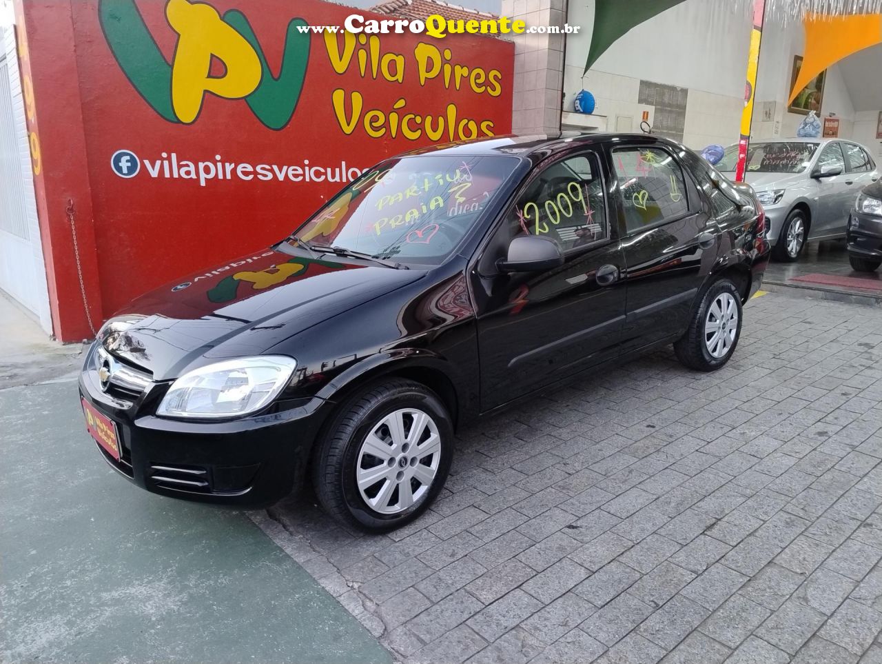 CHEVROLET   PRISMA SED. JOY 1.4 8V ECONOFLEX 4P   PRETO 2009 1.4 GASOLINA - Loja