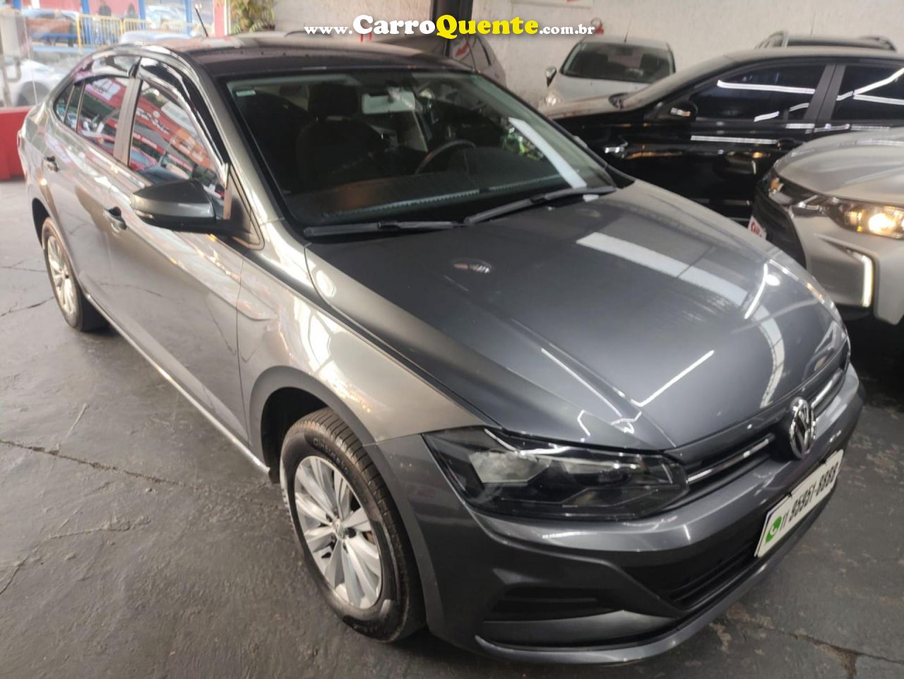 VOLKSWAGEN   VIRTUS 1.6 MSI FLEX 16V 5P MEC.   CINZA 2020 1.6 FLEX - Loja