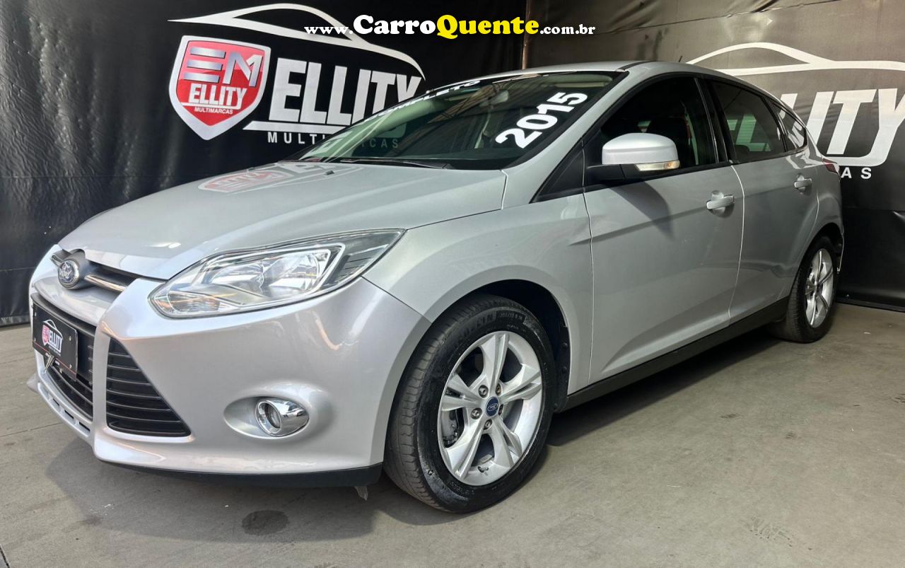 FORD   FOCUS 1.6 SSESE PLUS FLEX 8V16V  5P   PRATA 2015 1.6 FLEX - Loja