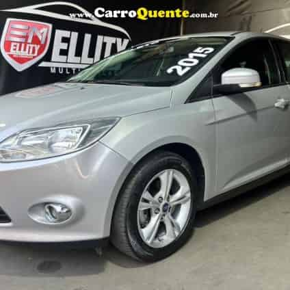 FORD   FOCUS 1.6 SSESE PLUS FLEX 8V16V  5P   PRATA 2015 1.6 FLEX