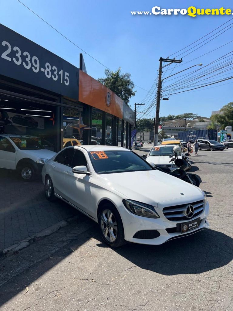 MERCEDES-BENZ   C-180 CGI AVANT. 1.61.6 FLEXTB 16V AUT.   BRANCO 2018 1.6 GASOLINA - Loja